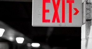 Exit sign